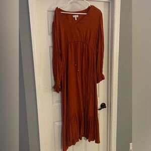 Sofia vegara maxi light weight long sleeved dress size xxl